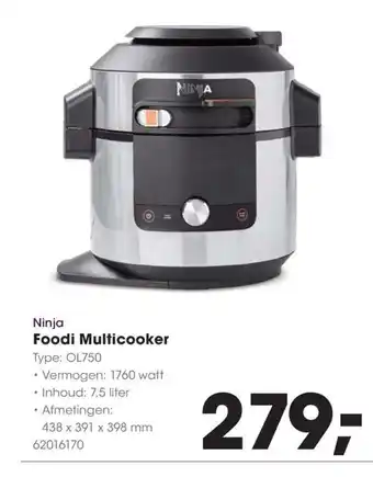 HANOS Ninja Foodi Multicooker aanbieding