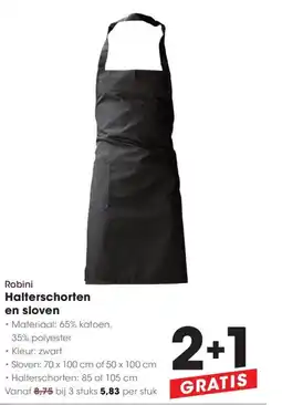 HANOS Robini Halterschorten en sloven aanbieding