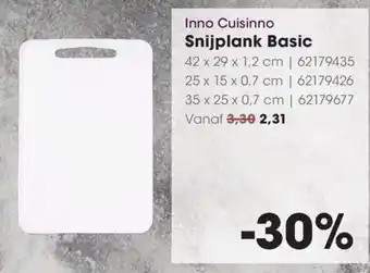 HANOS Inno Cuisinno Snijplank Basic aanbieding