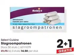 HANOS Select Cuisine Slagroompatronen aanbieding