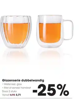 HANOS Glazenserie dubbelwandig aanbieding