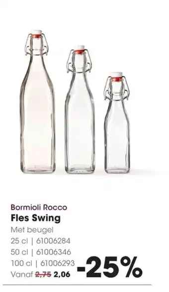 HANOS Bormioli Rocco Fles Swing aanbieding
