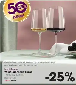 HANOS Schott Zwiesel Wijnglazenserie Sensa aanbieding