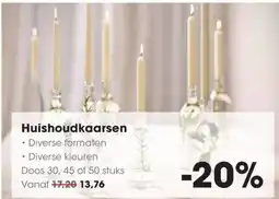 HANOS Huishoudkaarsen aanbieding