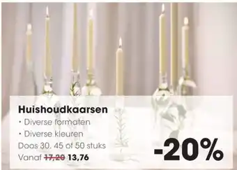 HANOS Huishoudkaarsen aanbieding