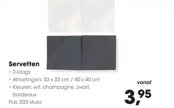HANOS Servetten aanbieding