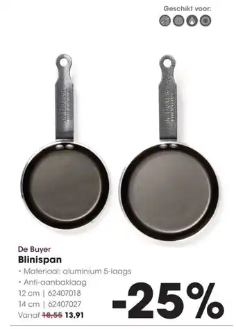 HANOS De Buyer Blinispan aanbieding