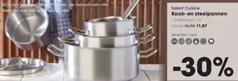 HANOS Select Cuisine Kook en steelpannen aanbieding