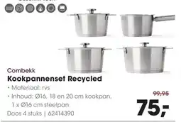 HANOS Combekk Kookpannenset Recycled aanbieding