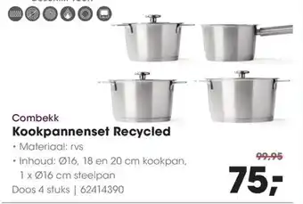 HANOS Combekk Kookpannenset Recycled aanbieding