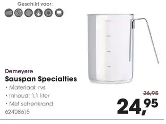 HANOS Demeyere Sauspan Specialties aanbieding