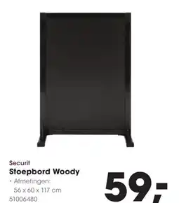 HANOS Securit Stoepbord Woody aanbieding