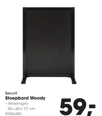 HANOS Securit Stoepbord Woody aanbieding