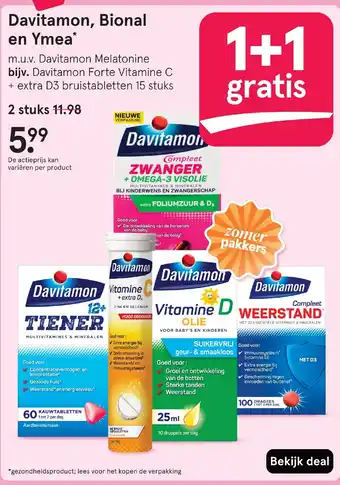 Etos Davitamon, Bional en Ymea aanbieding
