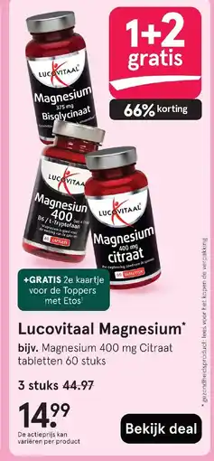 Etos Lucovitaal Magnesium aanbieding