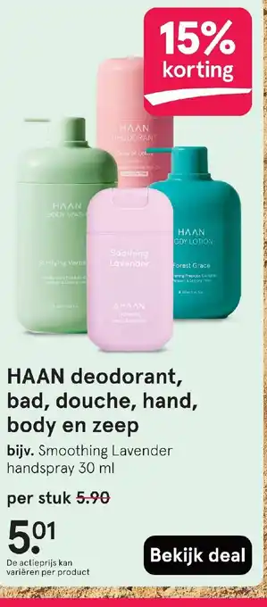 Etos HAAN deodorant, bad, douche, hand, body en zeep aanbieding