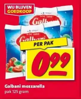 Nettorama Galbani mozzarella aanbieding