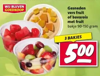 Nettorama Gesneden vers fruit of bavarois met fruit aanbieding
