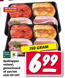 Nettorama Speklappen naturel, gemarineerd of aan het stuk aanbieding