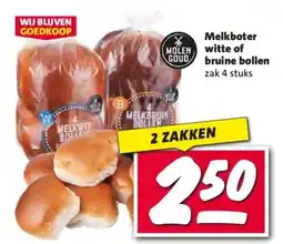Nettorama Melkboter witte of bruine bollen aanbieding