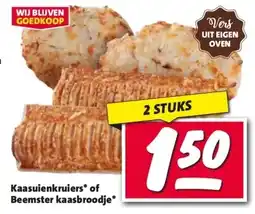 Nettorama Kaasuienkruiers of Beemster kaasbroodje aanbieding
