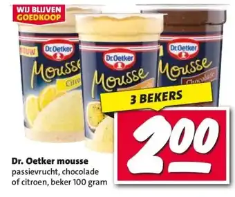 Nettorama Dr. Oetker mousse aanbieding