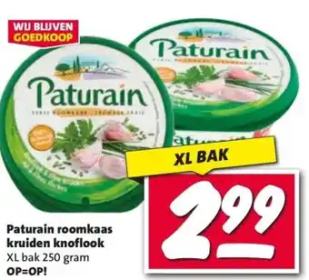Nettorama Paturain roomkaas kruiden knoflook aanbieding
