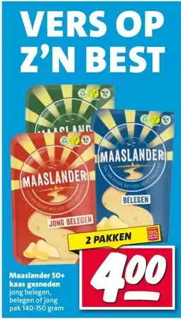 Nettorama Maaslander 50+ kaas gesneden aanbieding