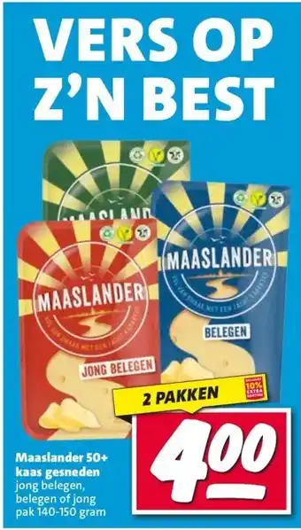 Nettorama Maaslander 50+ kaas gesneden aanbieding
