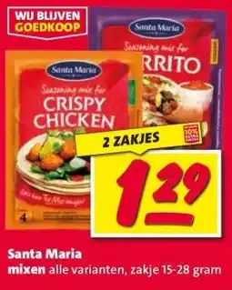 Nettorama Santa Maria mixen aanbieding