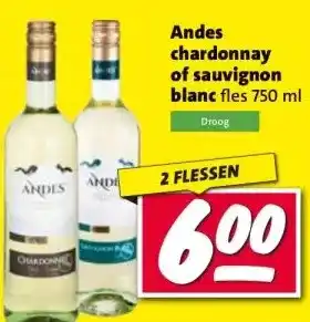 Nettorama Andes chardonnay of sauvignon blanc aanbieding