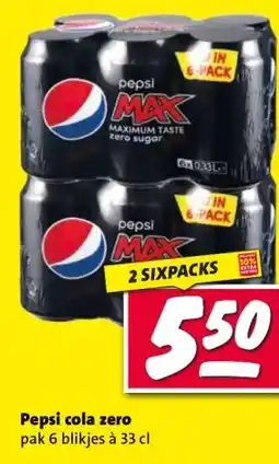 Nettorama Pepsi cola zero aanbieding