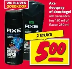 Nettorama Axe deospray of douchegel aanbieding