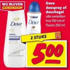 Nettorama Dove deospray of douchegel aanbieding