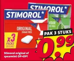 Nettorama Stimorol original of spearmint aanbieding
