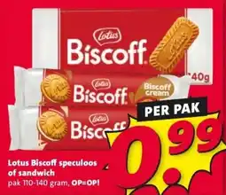 Nettorama Lotus Biscoff speculoos of sandwich aanbieding