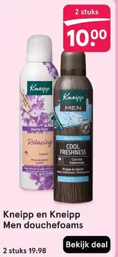 Etos Kneipp en Kneipp Men douchefoams aanbieding