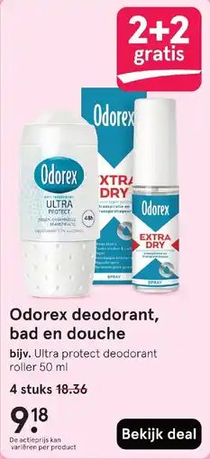 Etos Odorex deodorant, bad en douche aanbieding
