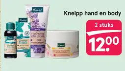 Etos Kneipp hand en body aanbieding