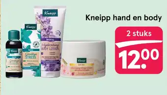 Etos Kneipp hand en body aanbieding