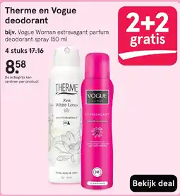 Etos Therme en Vogue deodorant aanbieding