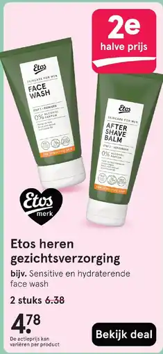 Etos Etos heren gezichtsverzorging aanbieding