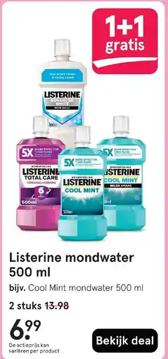 Etos Listerine mondwater aanbieding