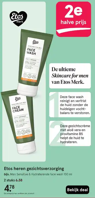 Etos Etos heren gezichtsverzorging aanbieding