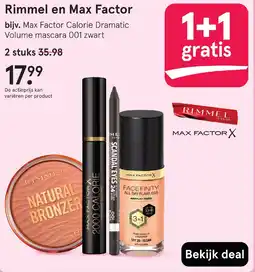 Etos Rimmel en Max Factor aanbieding
