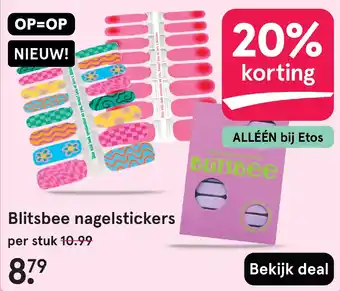Etos Blitsbee nagelstickers aanbieding
