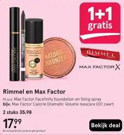 Etos Rimmel en Max Factor aanbieding