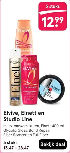 Etos Elvive, Elnett en Studio Line aanbieding
