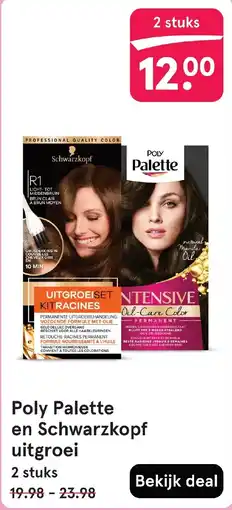 Etos Poly Palette en Schwarzkopf uitgroei aanbieding