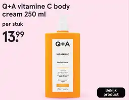 Etos Q+A vitamine C body cream aanbieding